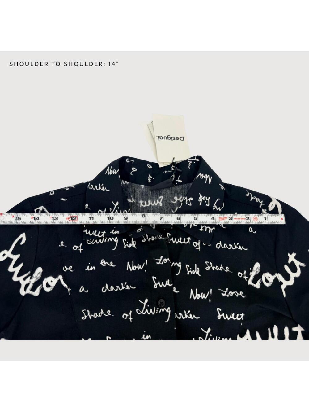 Desigual Salton Message Tunic Dress XS NWT - Picture 7 of 9